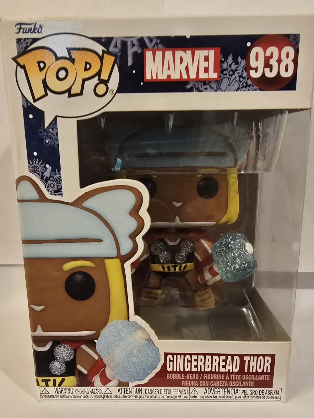 Funko Pop! #938 Gingerbread Thor Marvel Figure NIB